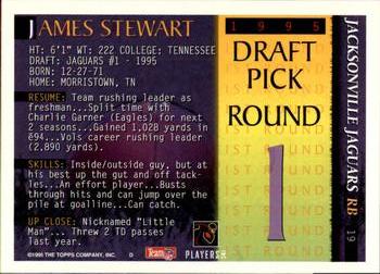 1995 Bowman - First Round Picks #19 James Stewart Back