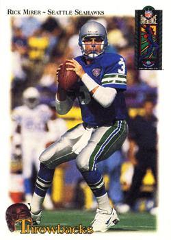 1995 Classic NFL Experience - Throwbacks #T25 Rick Mirer Front