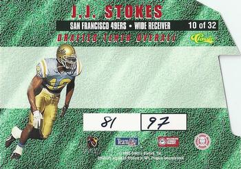 1995 Classic NFL Rookies - Die Cuts Printer's Proofs #10 J.J. Stokes Back