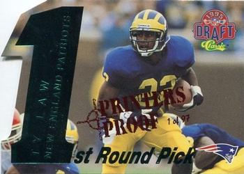 1995 Classic NFL Rookies - Die Cuts Printer's Proofs #23 Ty Law Front