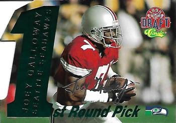 1995 Classic NFL Rookies - Die Cuts Silver Signatures #8 Joey Galloway Front