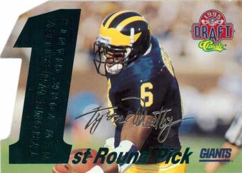1995 Classic NFL Rookies - Die Cuts Silver Signatures #17 Tyrone Wheatley Front
