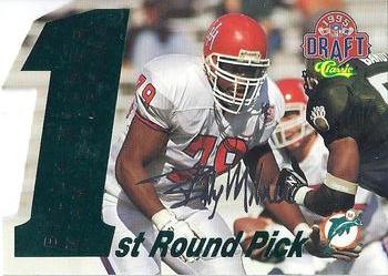 1995 Classic NFL Rookies - Die Cuts Silver Signatures #25 Billy Milner Front