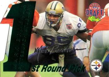 1995 Classic NFL Rookies - Die Cuts Silver Signatures #27 Mark Bruener Front