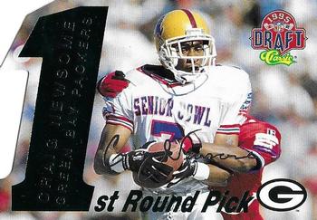 1995 Classic NFL Rookies - Die Cuts Silver Signatures #32 Craig Newsome Front
