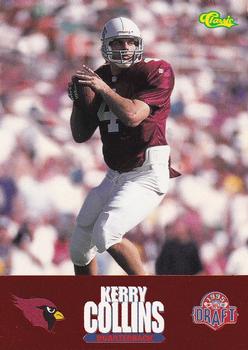 1995 Classic NFL Rookies - Draft Review #8 Kerry Collins Front