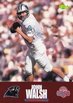 1995 Classic NFL Rookies - Draft Review #9 John Walsh Front
