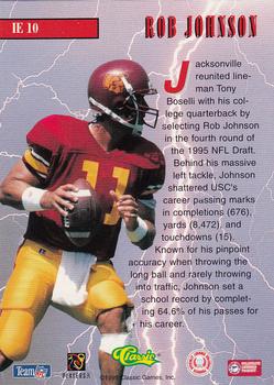 1995 Classic NFL Rookies - Instant Energy #IE10 Rob Johnson Back