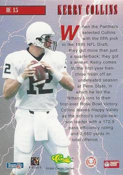1995 Classic NFL Rookies - Instant Energy #IE15 Kerry Collins Back