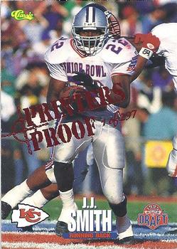 1995 Classic NFL Rookies - Printer's Proofs #35 J.J. Smith Front