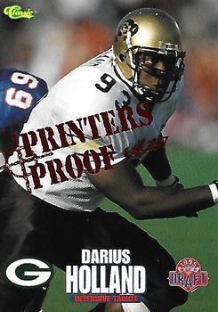 1995 Classic NFL Rookies - Printer's Proofs #40 Darius Holland Front