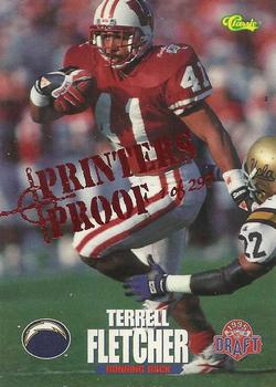 1995 Classic NFL Rookies - Printer's Proofs #52 Terrell Fletcher Front