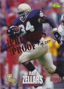 1995 Classic NFL Rookies - Printer's Proofs #57 Ray Zellars Front