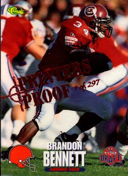 1995 Classic NFL Rookies - Printer's Proofs #59 Brandon Bennett Front