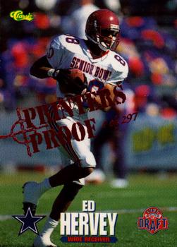 1995 Classic NFL Rookies - Printer's Proofs #92 Ed Hervey Front