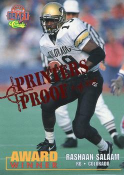 1995 Classic NFL Rookies - Printer's Proofs #103 Rashaan Salaam Front