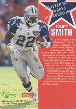 1995 Classic NFL Rookies - Printer's Proofs #110 Emmitt Smith Back