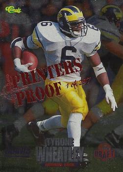 1995 Classic NFL Rookies - Printer's Proofs Silver #17 Tyrone Wheatley Front