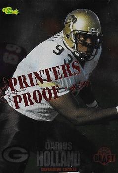 1995 Classic NFL Rookies - Printer's Proofs Silver #40 Darius Holland Front
