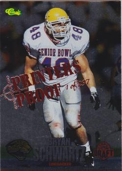 1995 Classic NFL Rookies - Printer's Proofs Silver #61 Bryan Schwartz Front