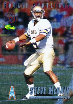 1995 Classic NFL Rookies - Rookie Spotlight #RS2 Steve McNair Front
