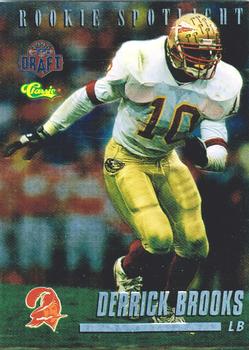 1995 Classic NFL Rookies - Rookie Spotlight #RS16 Derrick Brooks Front