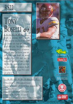 1995 Classic NFL Rookies - Rookie Spotlight #RS22 Tony Boselli Back