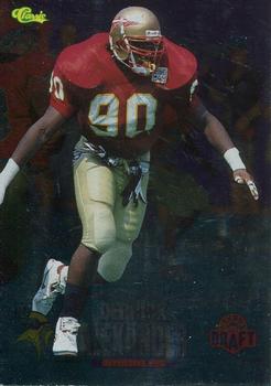1995 Classic NFL Rookies - Silver #11 Derrick Alexander Front