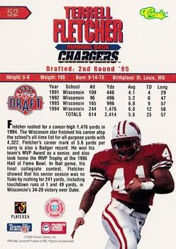 1995 Classic NFL Rookies - Silver #52 Terrell Fletcher Back