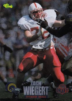 1995 Classic NFL Rookies - Silver #88 Zach Wiegert Front