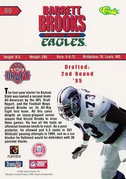 1995 Classic NFL Rookies - Silver #89 Barrett Brooks Back