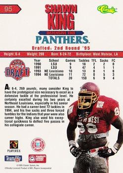 1995 Classic NFL Rookies - Silver #95 Shawn King Back