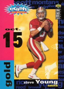 1995 Collector's Choice - You Crash the Game Gold #C5 Steve Young Front