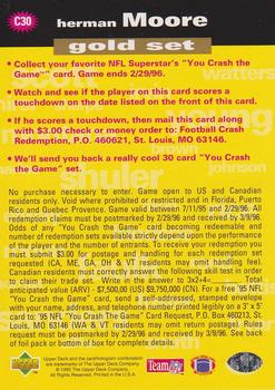1995 Collector's Choice - You Crash the Game Gold #C30 Herman Moore Back