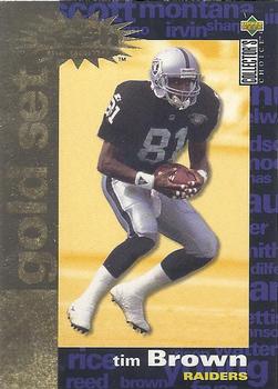 1995 Collector's Choice - You Crash the Game Gold Set Exchange #C23 Tim Brown Front