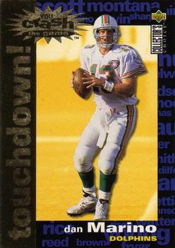 1995 Collector's Choice - You Crash the Game Gold Touchdown! Exchange #C1 Dan Marino Front