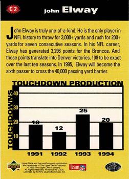 1995 Collector's Choice - You Crash the Game Gold Touchdown! Exchange #C2 John Elway Back