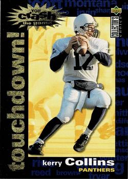 1995 Collector's Choice - You Crash the Game Gold Touchdown! Exchange #C3 Kerry Collins Front