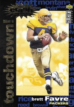 1995 Collector's Choice - You Crash the Game Gold Touchdown! Exchange #C6 Brett Favre Front