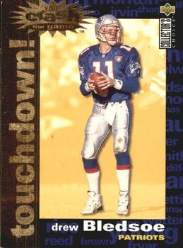 1995 Collector's Choice - You Crash the Game Gold Touchdown! Exchange #C9 Drew Bledsoe Front