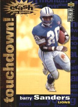1995 Collector's Choice - You Crash the Game Gold Touchdown! Exchange #C14 Barry Sanders Front