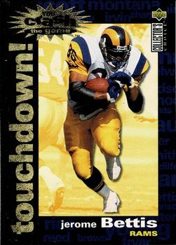 1995 Collector's Choice - You Crash the Game Gold Touchdown! Exchange #C16 Jerome Bettis Front