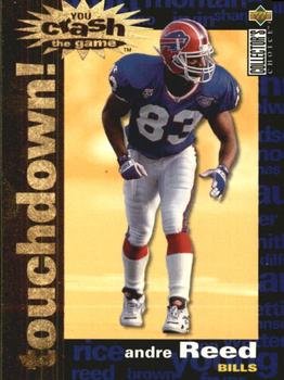 1995 Collector's Choice - You Crash the Game Gold Touchdown! Exchange #C24 Andre Reed Front