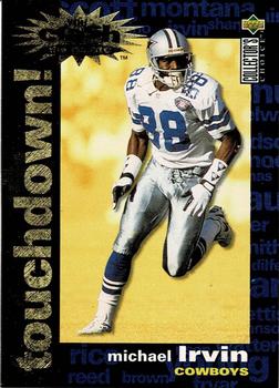 1995 Collector's Choice - You Crash the Game Gold Touchdown! Exchange #C27 Michael Irvin Front
