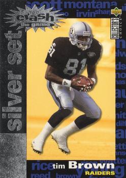 1995 Collector's Choice - You Crash the Game Silver Set Exchange #C23 Tim Brown Front