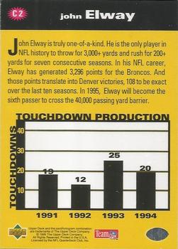 1995 Collector's Choice - You Crash the Game Silver Touchdown! Exchange #C2 John Elway Back