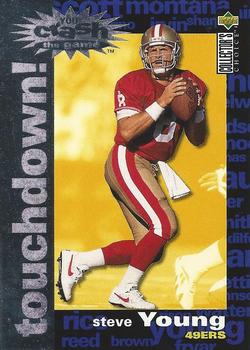 1995 Collector's Choice - You Crash the Game Silver Touchdown! Exchange #C5 Steve Young Front