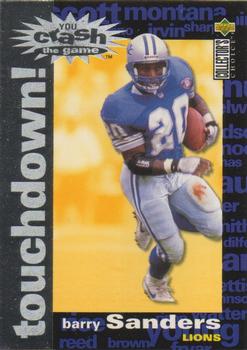 1995 Collector's Choice - You Crash the Game Silver Touchdown! Exchange #C14 Barry Sanders Front