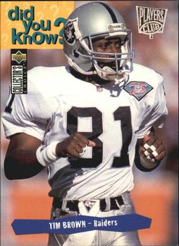 1995 Collector's Choice - Player's Club #42 Tim Brown Front
