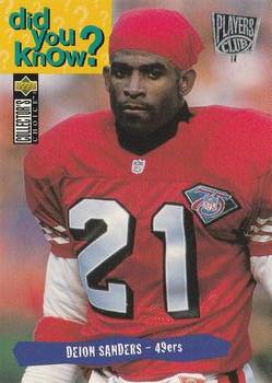 1995 Collector's Choice - Player's Club #48 Deion Sanders Front